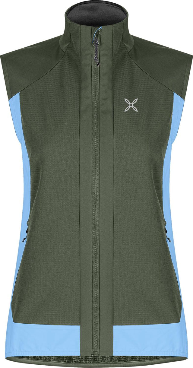 Montura - DOLOMITI WIND VEST WOMAN — VERDE SALVIA/DUSK — Vista frontale 1