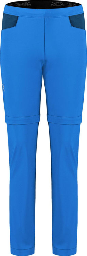 Montura - WALK ZIP OFF PANTS KIDS — CELESTE/DEEP BLUE — Vista frontale 1