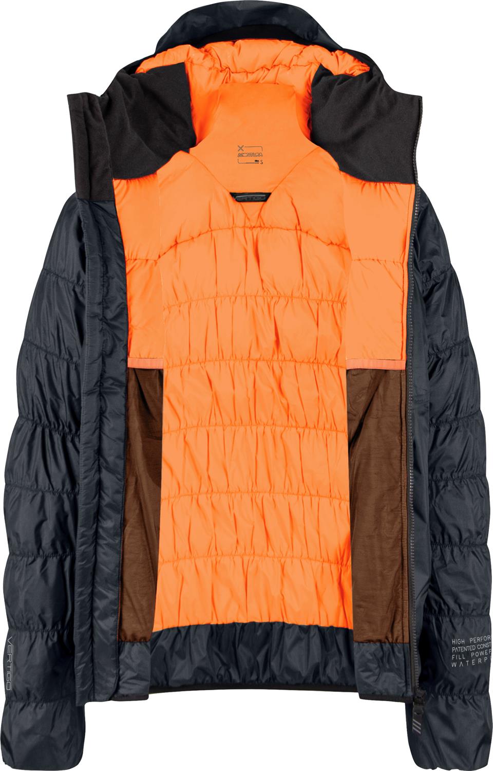Montura - VERTIGO WATERPROOF DUVET WOMAN — ANTRACITE/MELON — Immagine 4