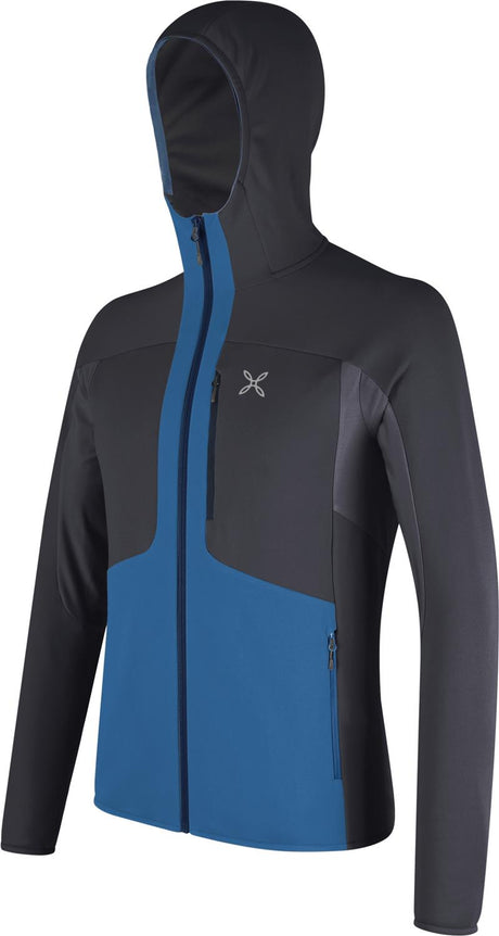 Montura - SMOOTH 2 HOODED MAGLIA — B.BLUE/GRAPHITE BLUE — Immagine 2