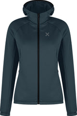 Montura - FADIS GRID HOODED MAGLIA WOMAN — BLUEBERRY — Vista frontale 1