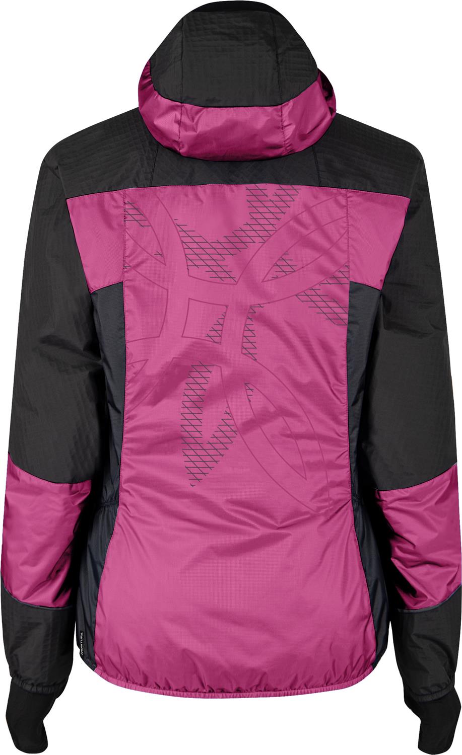 Montura - SKISKY EVO HOODED JACKET WOMAN — BATON ROUGE/SUNNY LIME — Vista posteriore 3