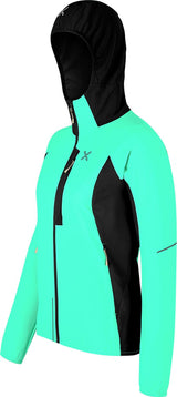 Montura - FLASH HOODED JACKET WOMAN — BRIGHT TEAL/SHELL — Immagine 2
