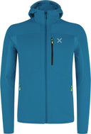 Montura - SMOOTH 2 HOODED MAGLIA — STEEL BLUE/SUNNY LIME — Vista frontale 1