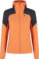 Montura - RISE HOODED JACKET WOMAN — MELON/ANTRACITE — Vista frontale 1