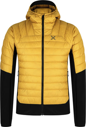 Montura - PEAK HYBRID HOODED JACKET — MUSTARD — Vista frontale 1
