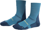 Montura - SYNTH MID SOCKS — STEEL BLUE/SUNNY LIME — Vista frontale 1
