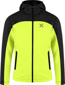 Montura - GRID LIGHT HOODED MAGLIA KIDS — VERDE LIME/BLACK — Vista frontale 1