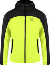 Montura - GRID LIGHT HOODED MAGLIA KIDS — VERDE LIME/BLACK — Vista frontale 1