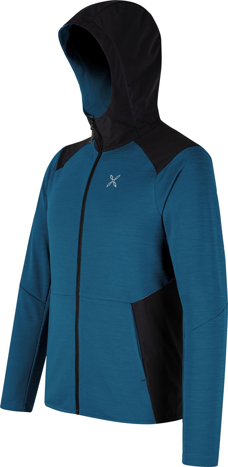 Montura - TIMELESS MIX HOODED MAGLIA — DEEP BLUE — Immagine 2