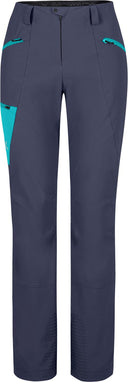 Montura - TRACE LIGHT PANTS WOMAN — GRAPHITE BLUE/TURQUOISE — Vista frontale 1