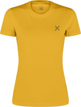 Montura - BASIC LOGO T-SHIRT WOMAN — MUSTARD — Vista frontale 1