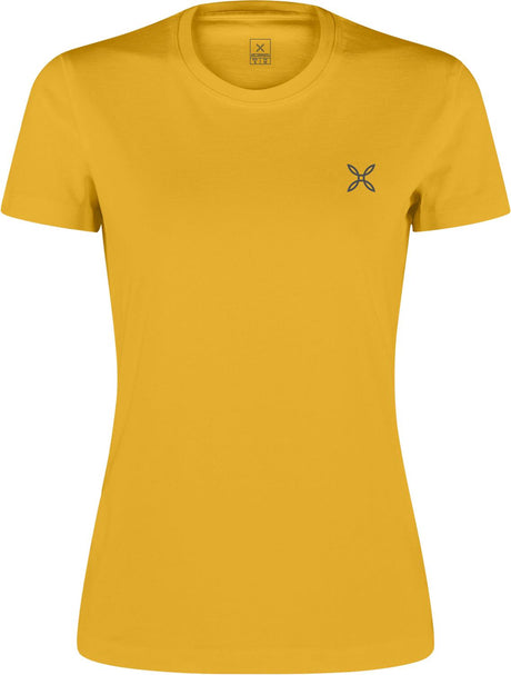 Montura - BASIC LOGO T-SHIRT WOMAN — MUSTARD — Vista frontale 1