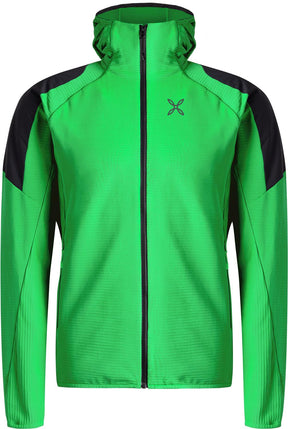 Montura - ACTION HOODED MAGLIA — VIBE GREEN — Vista frontale 1
