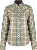Montura - CHECK SHIRT WOMAN — DESERT BEIGE/CRYSTAL BLUE — Vista frontale 1