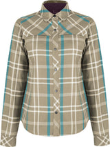 Montura - CHECK SHIRT WOMAN — DESERT BEIGE/CRYSTAL BLUE — Vista frontale 1