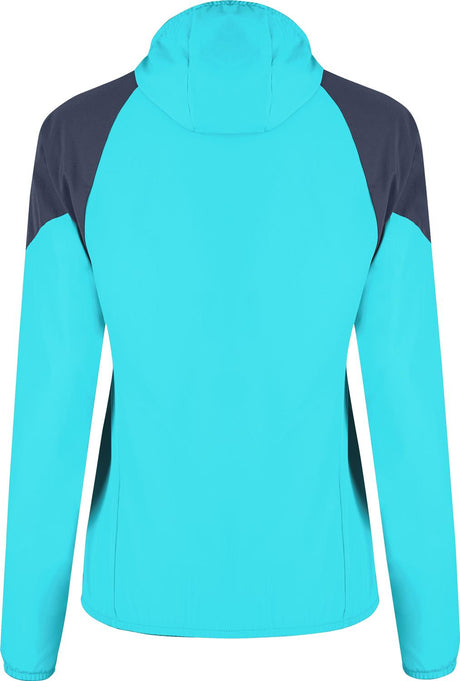 Montura - RISE HOODED JACKET WOMAN — TURQUOISE/GRAPHITE BLUE — Vista posteriore 3