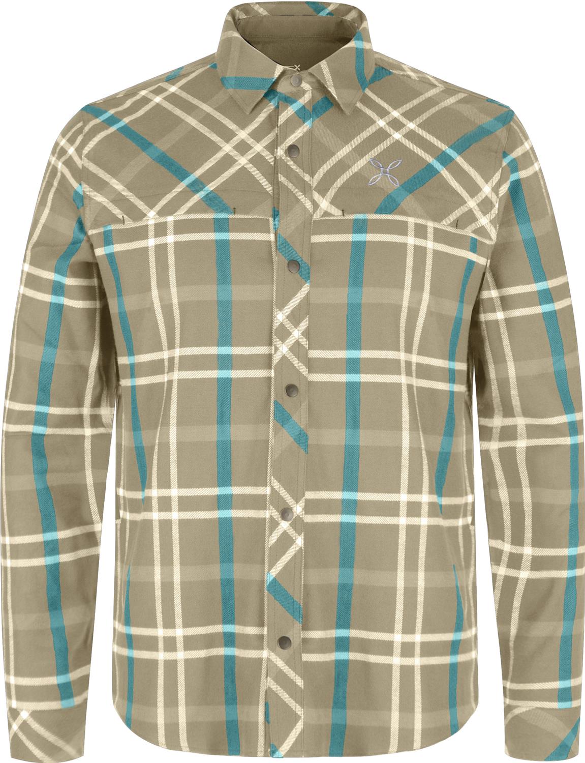 Montura - CHECK SHIRT — DESERT BEIGE/CRYSTAL BLUE — Vista frontale 1