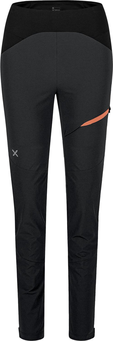 Montura - TREK TIGHTS WOMAN — ARDESIA/MELON — Vista frontale 1