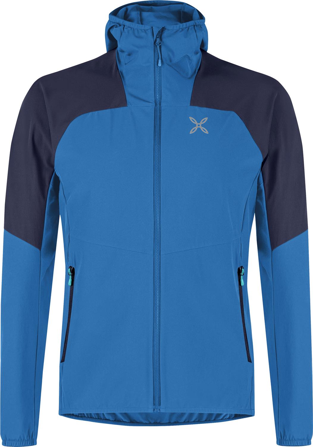 Montura - RISE HOODED JACKET — B.BLUE/GRAPHITE BLUE — Vista frontale 1