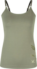 Montura - FLOWER SEAMLESS CANOTTA WOMAN — VERDE SALVIA — Vista frontale 1