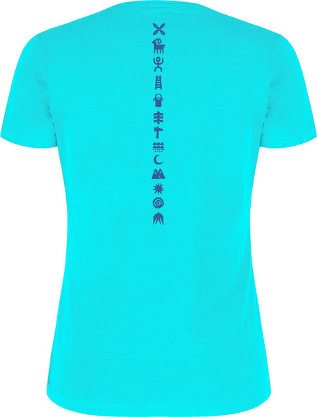 Montura - ROCK PAINTING T-SHIRT WOMAN — TURQUOISE — Vista posteriore 2