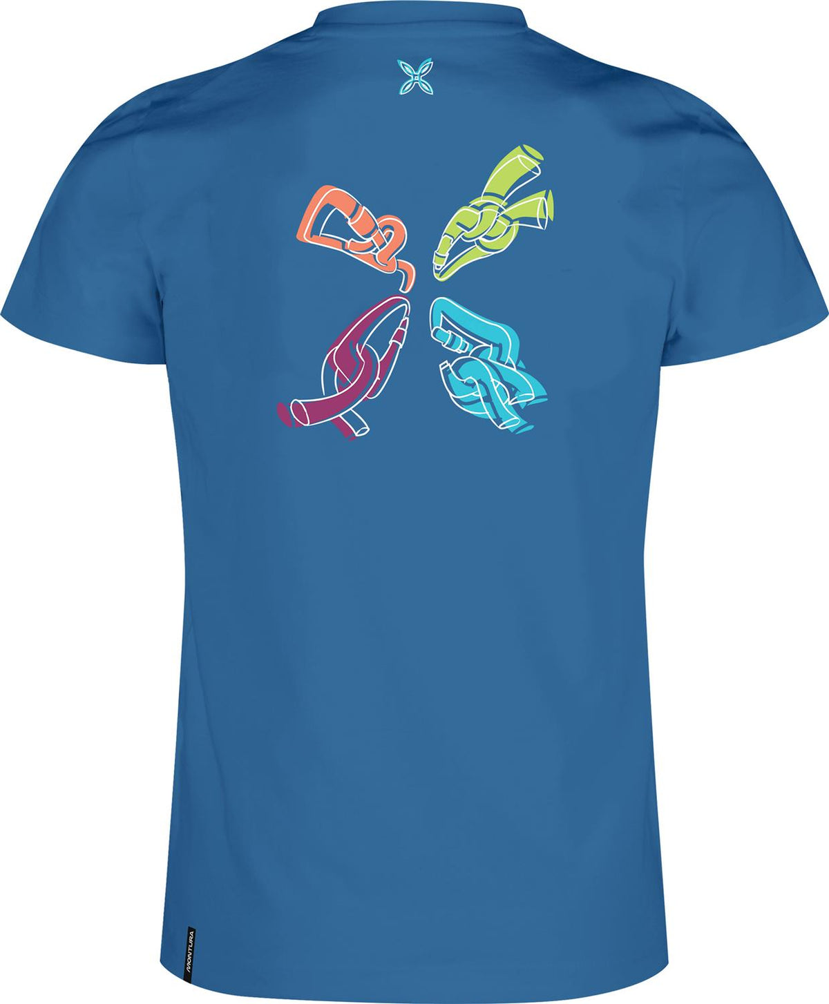 Montura - KNOTS T-SHIRT KIDS — B.BLUE — Vista posteriore 2