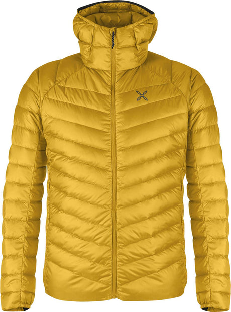 Montura - BREEZE HOODED DUVET JACKET — MUSTARD — Vista frontale 1