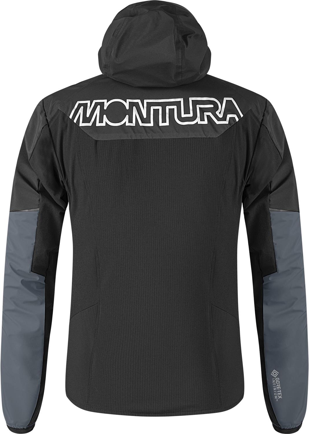Montura - AIR ACTION HYBRID JACKET — PIOMBO/ORANGE — Vista posteriore 3