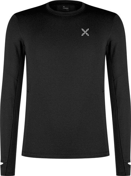 Montura - STRIDE POLARTEC L/S MAGLIA — BLACK — Vista frontale 1