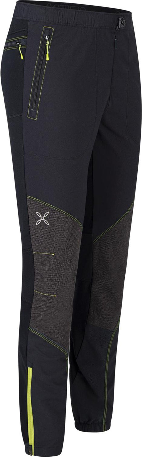 Montura - VERTIGO PANTS — BLACK/SUNNY LIME — Immagine 2