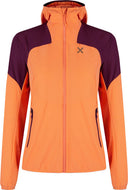 Montura - RISE HOODED JACKET WOMAN — MELON/VINACCIA — Vista frontale 1
