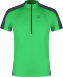 Montura - HADE ZIP T-SHIRT — VIBE GREEN/ANTRACITE — Vista frontale 1