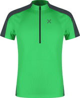 Montura - HADE ZIP T-SHIRT — VIBE GREEN/ANTRACITE — Vista frontale 1