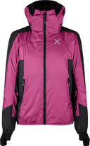 Montura - SKISKY EVO HOODED JACKET WOMAN — BATON ROUGE/SUNNY LIME — Vista frontale 1