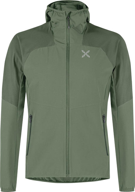 Montura - RISE HOODED JACKET — VERDE SALVIA — Vista frontale 1