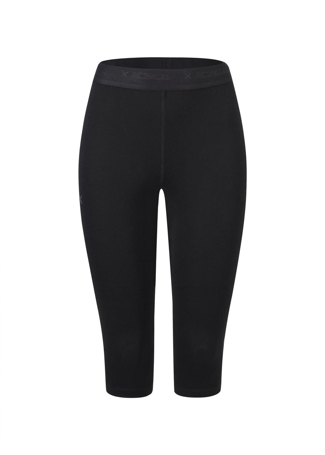 Montura - MERINO CONCEPT 3/4 PANTS WOMAN — BLACK — Vista frontale 1