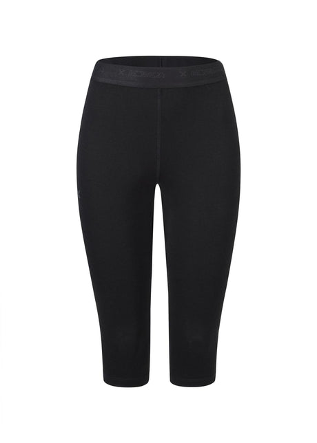 Montura - MERINO CONCEPT 3/4 PANTS WOMAN — BLACK — Vista frontale 1