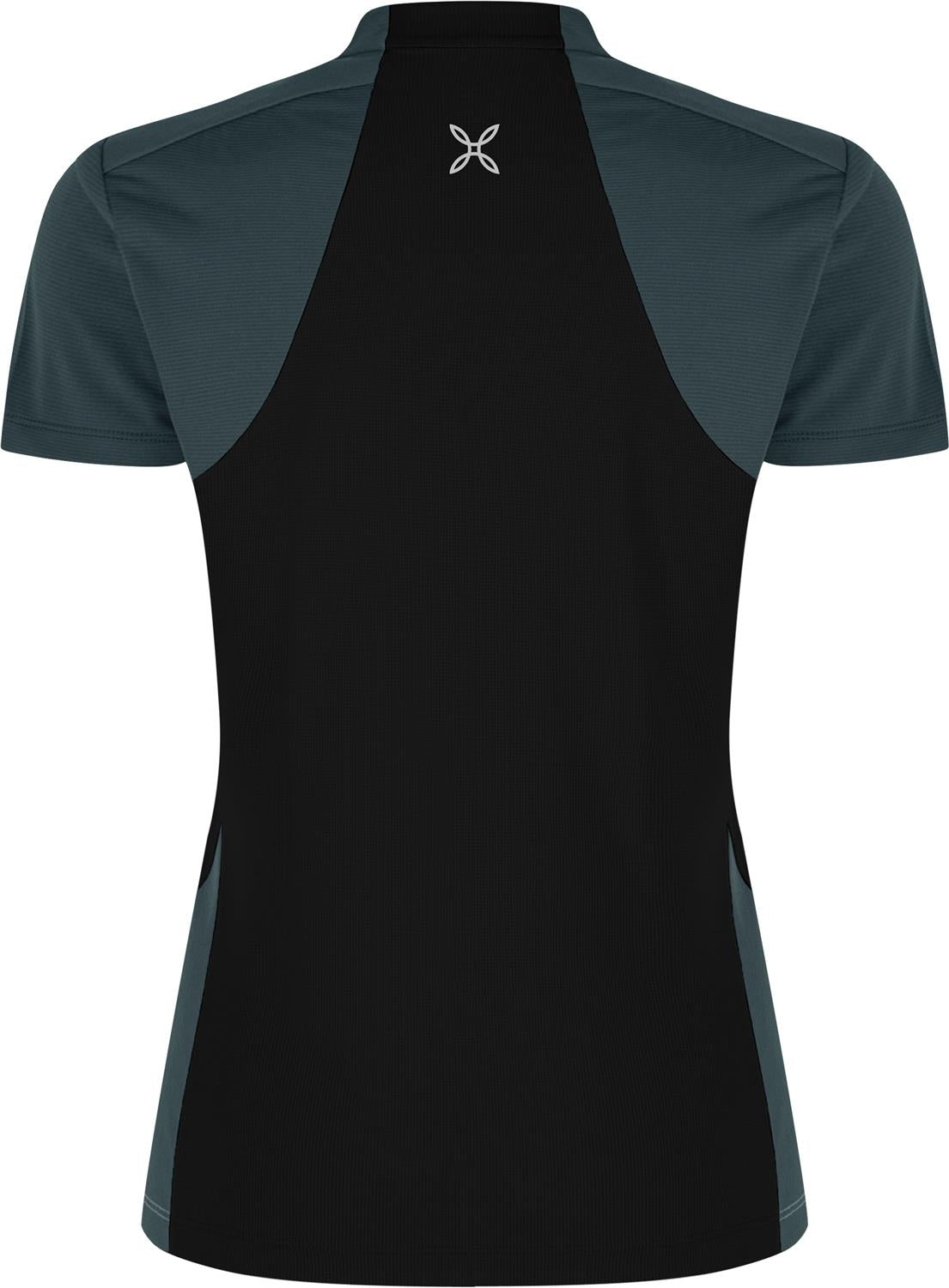 Montura - HADE ZIP T-SHIRT WOMAN — BLACK/PIOMBO — Vista posteriore 2
