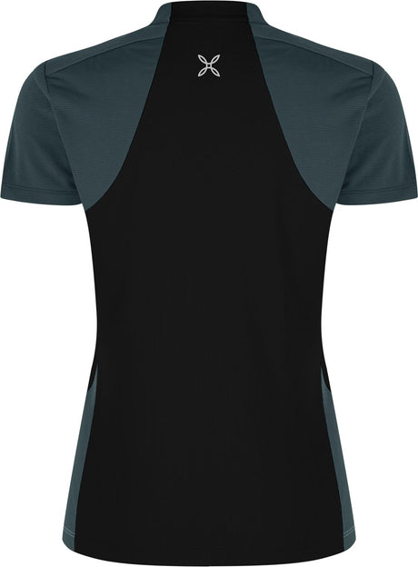 Montura - HADE ZIP T-SHIRT WOMAN — BLACK/PIOMBO — Vista posteriore 2