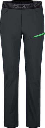 Montura - RISE PANTS — ANTRACITE/VIBE GREEN — Vista frontale 1