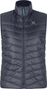 Montura - BREEZE DUVET VEST WOMAN — GRAPHITE BLUE/TURQUOISE — Vista frontale 1