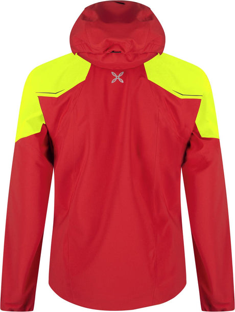 Montura - MONTE 2 JACKET — ROSSO/GIALLO FLUO — Vista posteriore 3