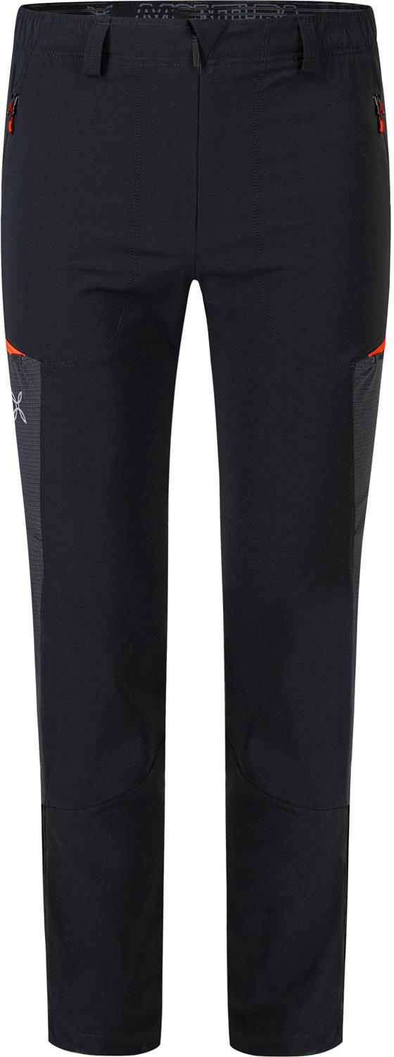 Montura - LEDGE PANTS — BLACK/ORANGE — Vista frontale 1