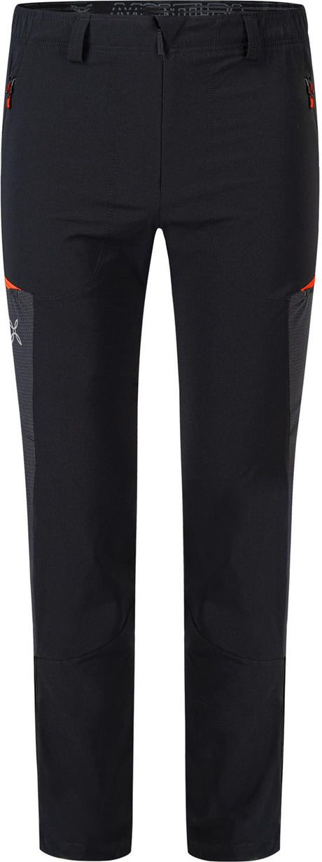 Montura - LEDGE PANTS — BLACK/ORANGE — Vista frontale 1