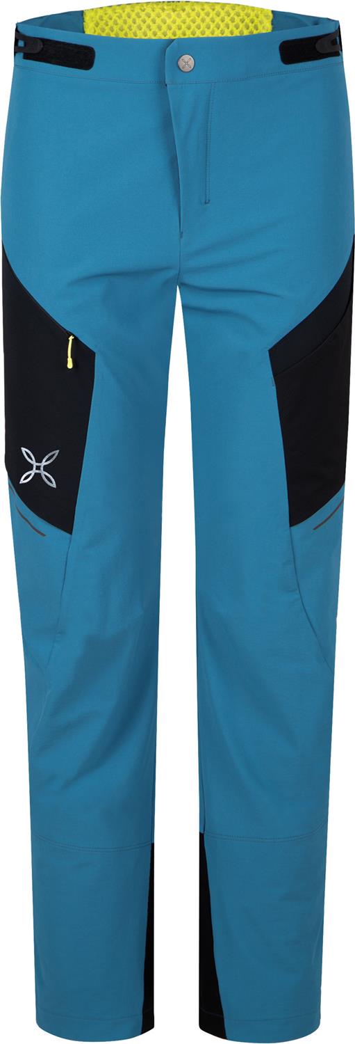 Montura - RITMO -5 CM PANTS — STEEL BLUE/SUNNY LIME — Vista frontale 1