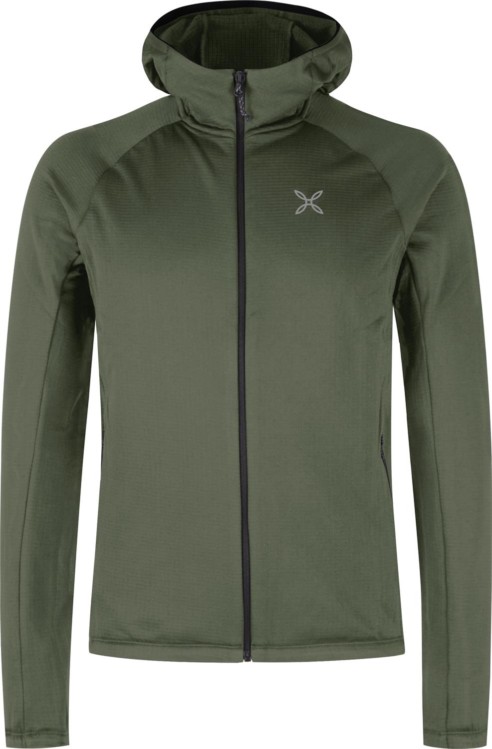 Montura - FADIS GRID HOODED MAGLIA — VERDE SALVIA — Vista frontale 1