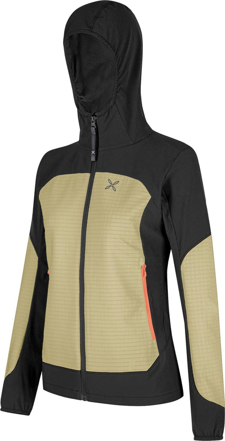 Montura - SEED HOODED JACKET WOMAN — DESERT BEIGE/MELON — Immagine 2