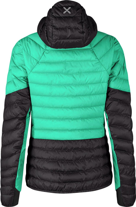 Montura - CIELO HOODED DUVET WOMAN — BRIGHT TEAL/SHELL — Vista posteriore 3