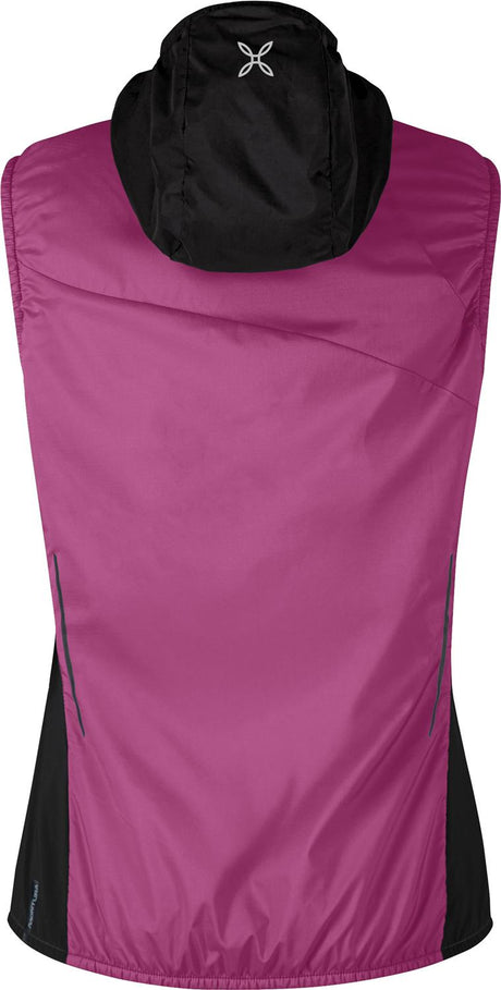 Montura - TRACCIA OCTA HOODED VEST WOMAN — BATON ROUGE/SUNNY LIME — Vista posteriore 3
